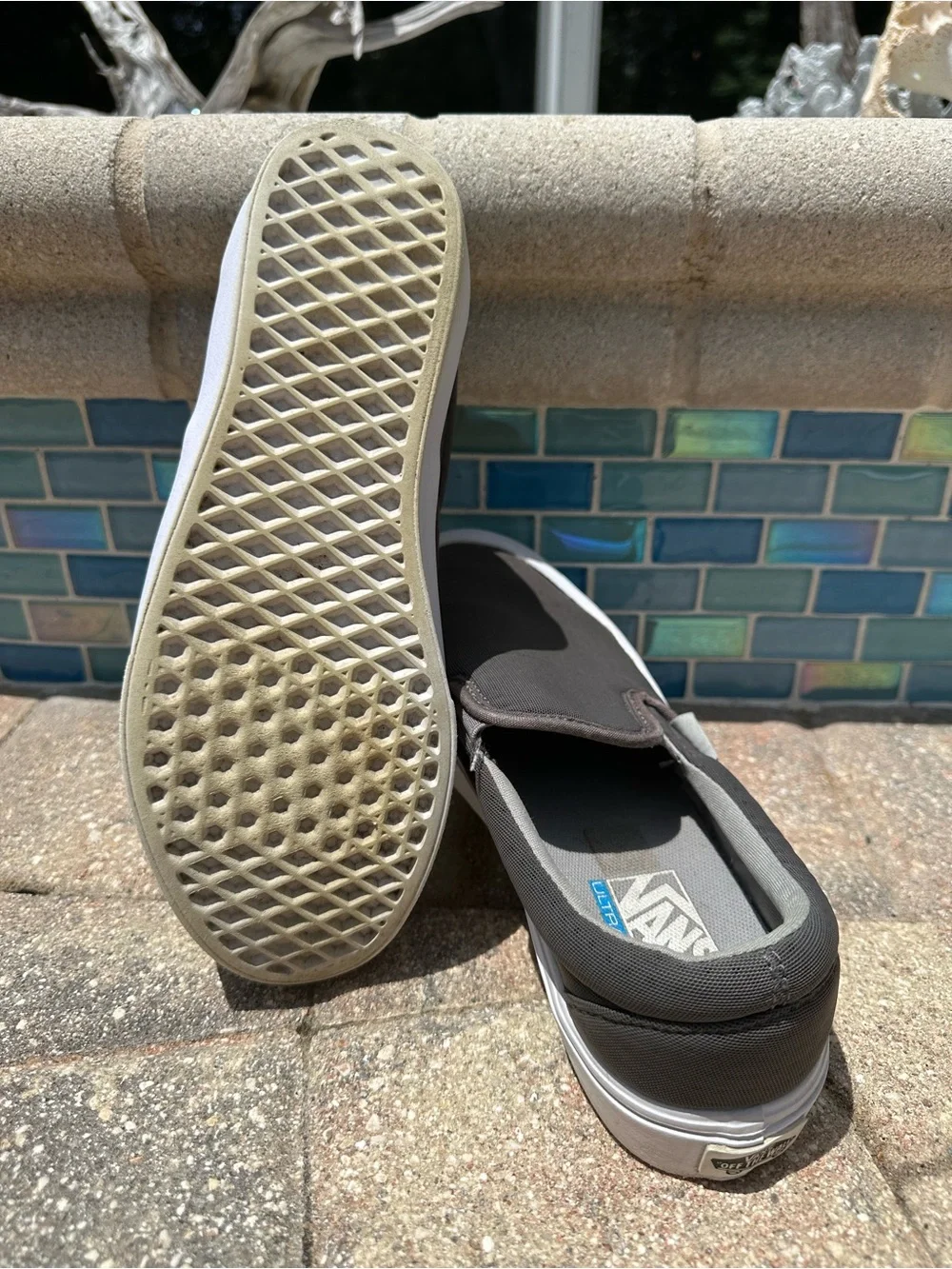 Vans Classic Slip-On Deck Shoe (Charcoal Gray)